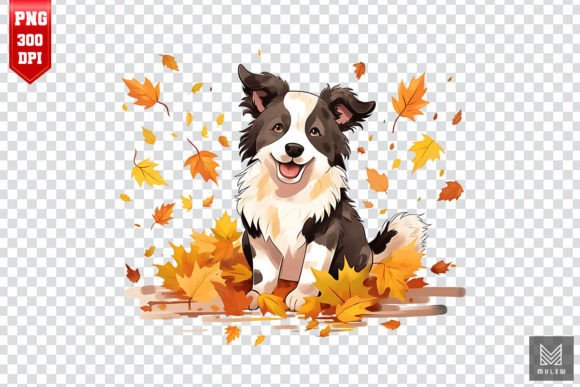 Autumn Border Collie Dog Clipart: A Designer's Review