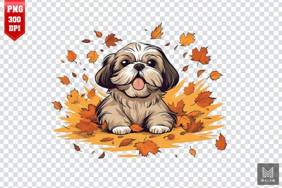 Autumn Shih Tzu Dog Clipart: A Designer's Hands-On Review