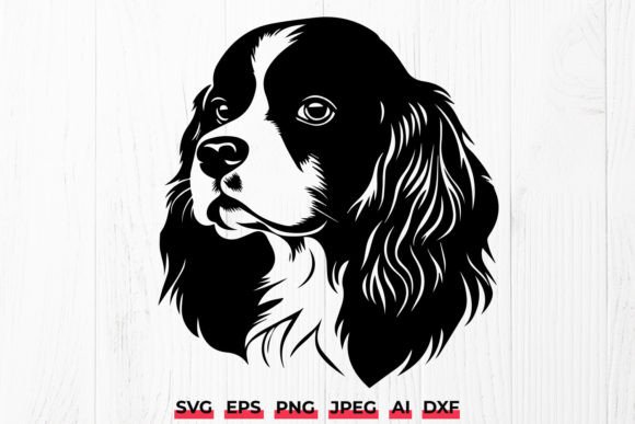 Cavalier King Charles Spaniel Dog Face