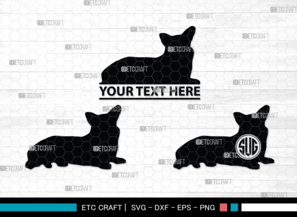 Corgi Dog Monogram, Corgi Dog Silhouette – A Designer's Take