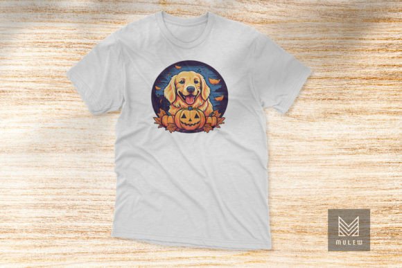 Cute Golden Retriever Dog Halloween: A Designer’s Take