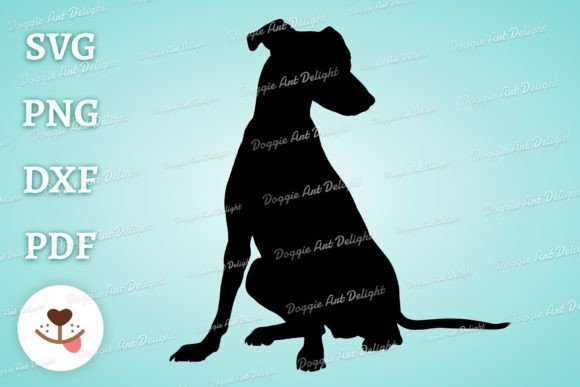 Greyhound Puppy Silhouette Svg
