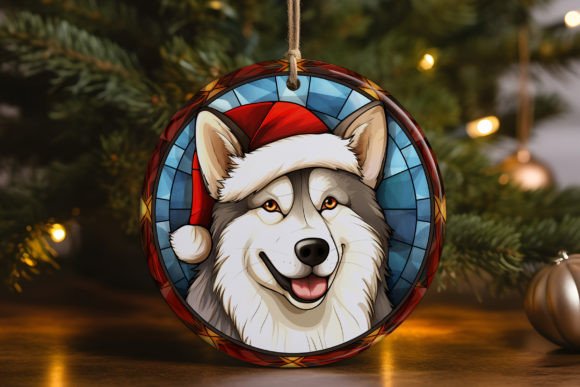 Husky Santa Dog Ornament: A Designer's Embroidery Review