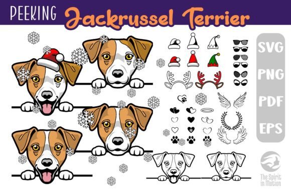 Peeking Jack Russel Terrier SVG, Clipart Review