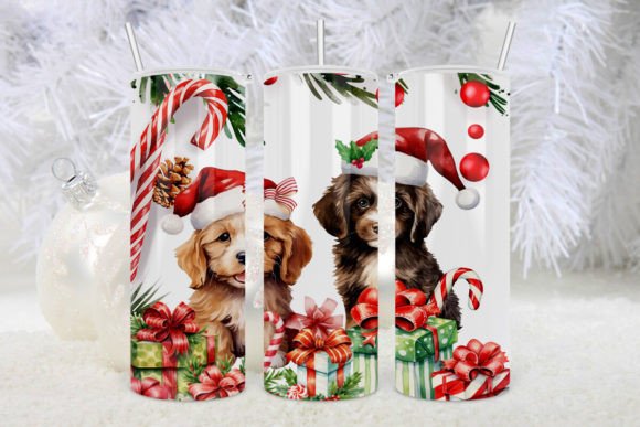 Santa Cute Puppy Dog Christmas Tumbler2: Designer Review