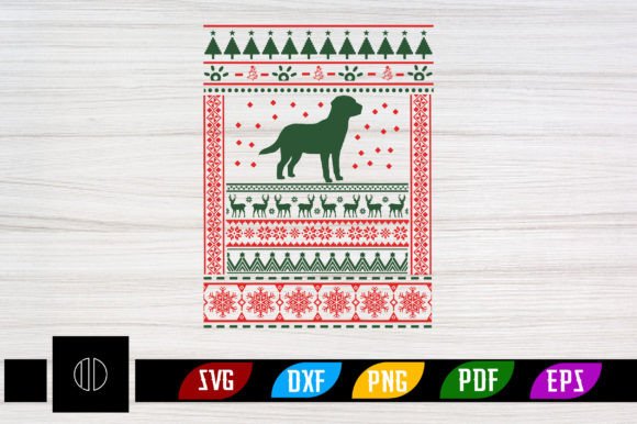 Ugly Sweater Funny Dog Sublimation PNG Design Review