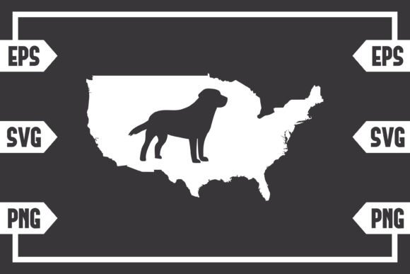 USA Map - Dog: A Designer’s Take on This Embroidery Graphic