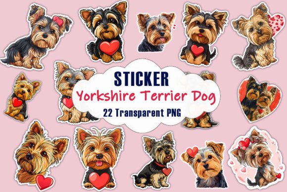 Valentine Yorkshire Terrier Dog Stickers Review